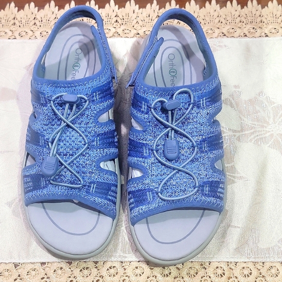 Orthofeet Womens Orthopedic Stretcheble Maui Sandals. Size 8.5 Wide - Picture 5 of 16